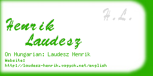 henrik laudesz business card